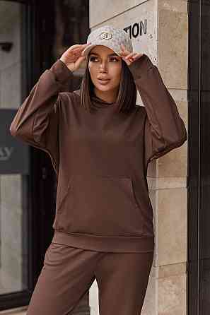 Спортивний костюм худі та джогери "Dante" | Батал | Розпродаж моделі Шоколадний, 50-52 Київ