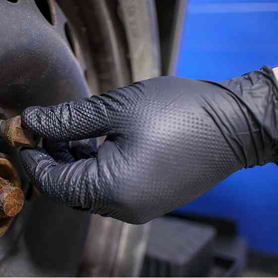 Рукавички нітрилові (0,2мм) одноразові ромбовидні 