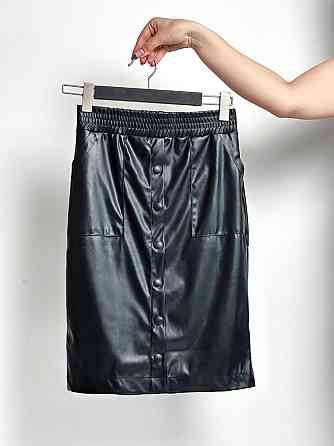 Модна спідниця зі шкіри "Sharm" оптом | Розпродаж моделі 42 Київ