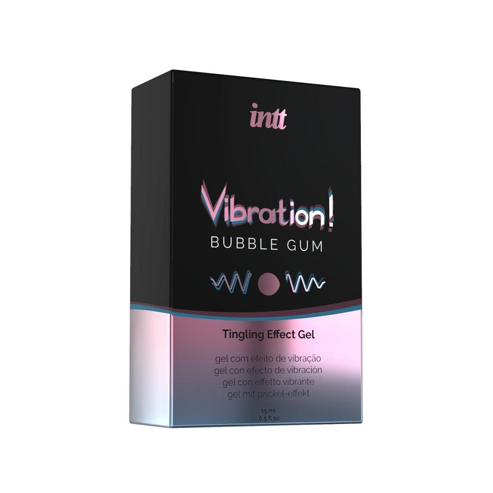 Жидкий вибратор Intt Vibration Bubble Gum (15 мл), густой гель, очень вкусный, действует до 30 минут Sex Aura Киев - изображение 3