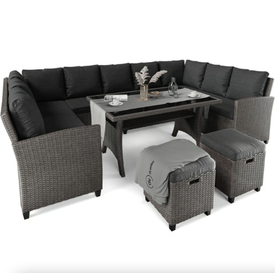 Набір садових меблів Di Volio Livorno Сірий/Графітовий Киев