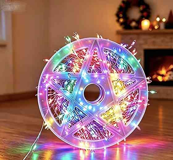 Гірлянда-бахрома 30 м 1000 led з usb Різнокольоровий (0926) Сміла