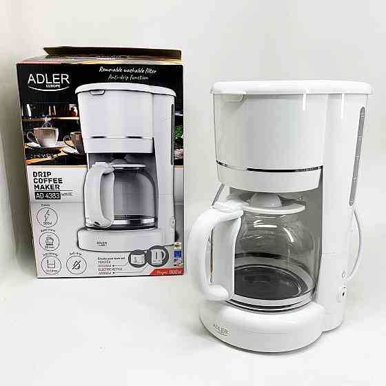 Кавоварка крапельна Adler AD 4383 white 1.5Л 900Вт SO-72 Львов