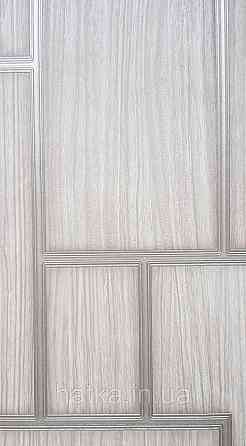 Шпалери вінілові на флізеліні AdaWall Roka 1.06х10 під плитку коричневі смужки біле золото 23108-2 Київ