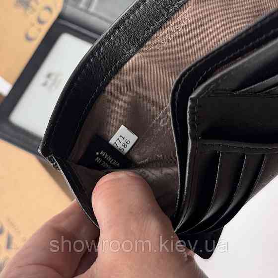Мужское брендовое портмоне с картхолдером Coach (1381) grey Киев