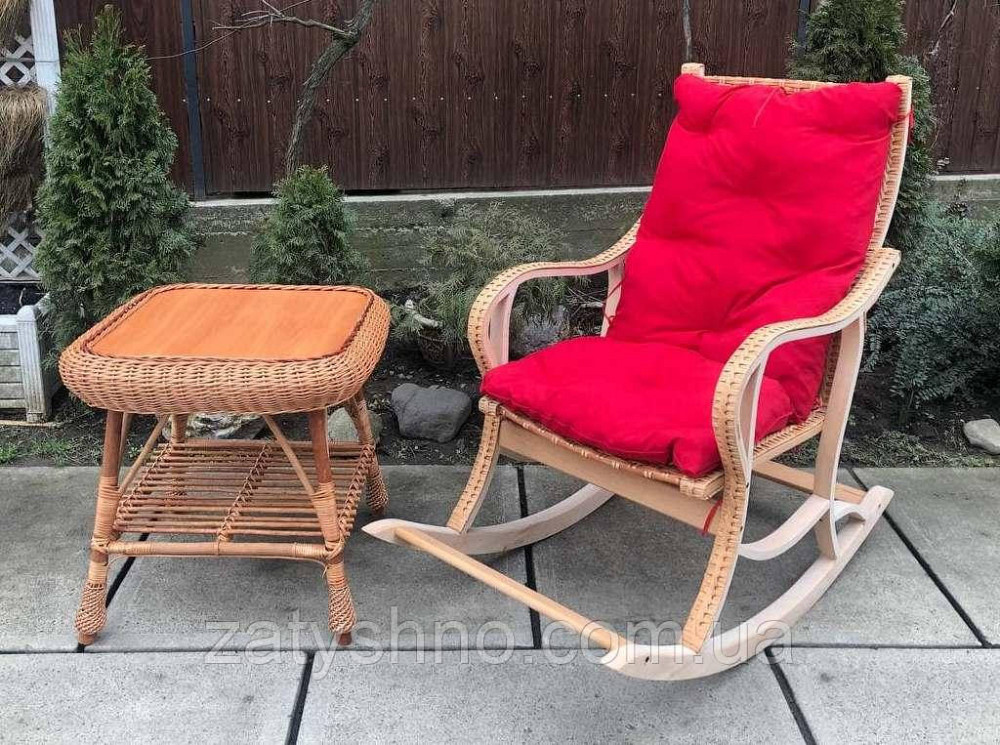 Мебель из лозы : качалка и журнальный стол Киев - изображение 3