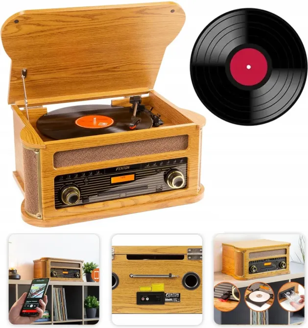 Проигрователь Fenton Wielofunkcyjny Грамофон Bt Dab+Fm Usb Cd Kasetowy (102186) Киев - изображение 1