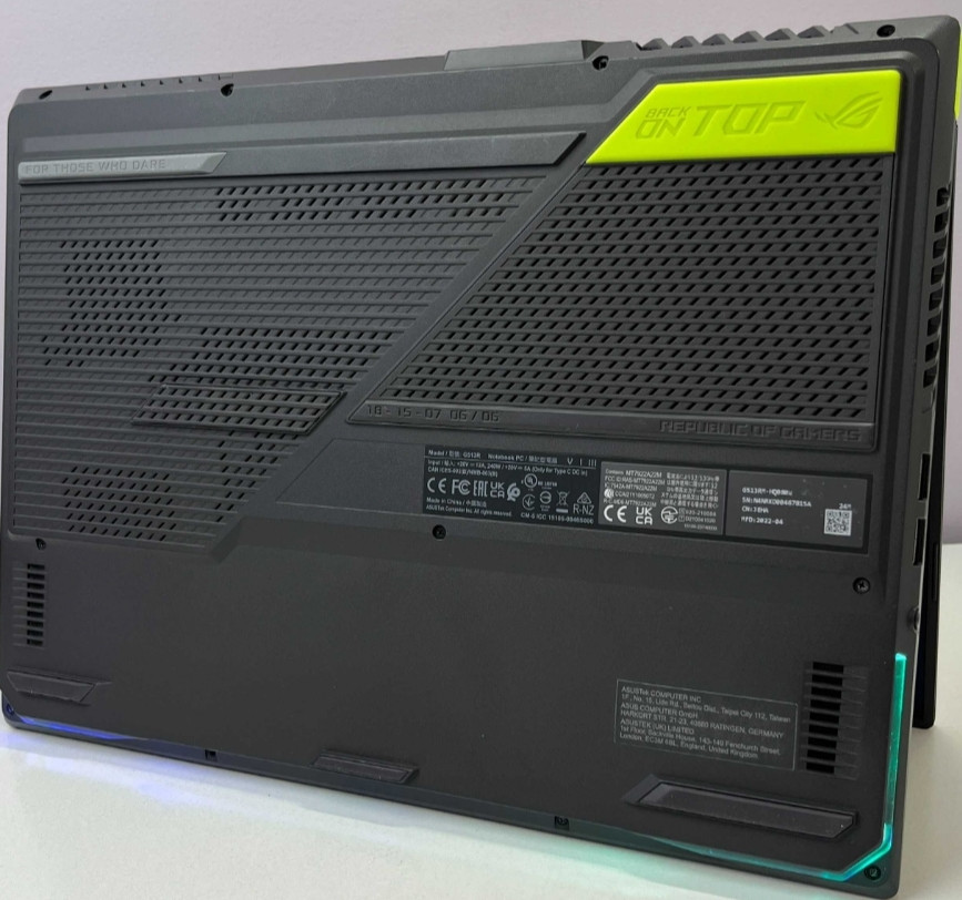 Ноутбук: ASUS STRIX 2K 165Hz, Ryzen 7, 6800H, RTX 3060 6Gb, 140W, SSD1TB, 32Gb, DDR5. Київ - фото 7