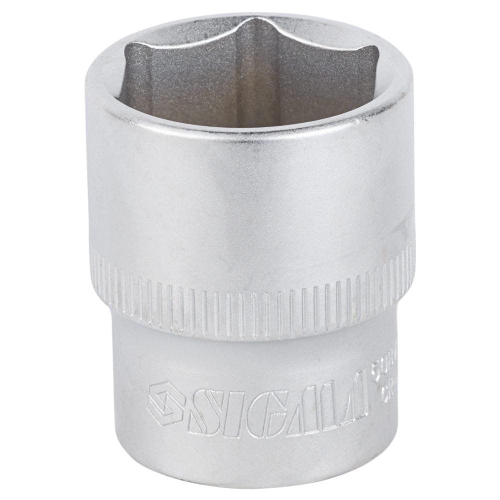 Насадка шестигранна коротка 1/2" 24 мм CrV mid SIGMA (6071241) Київ - фото 2