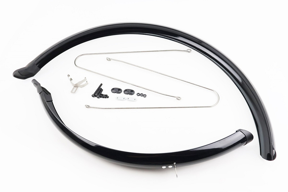 Крила пластмасові 28 з бризговиком, чорні SY-8155 Київ - фото 1