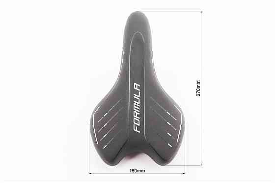 Сидіння MTB 270x160мм, чорно-біле CRO-2503 Київ