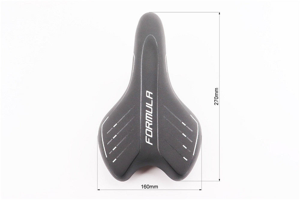 Сидіння MTB 270x160мм, чорно-біле CRO-2503 Київ - фото 3