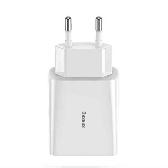 Мережевий зарядний пристрій Baseus Speed Mini PD single Type-C Quick Charger 18W EU White Киев