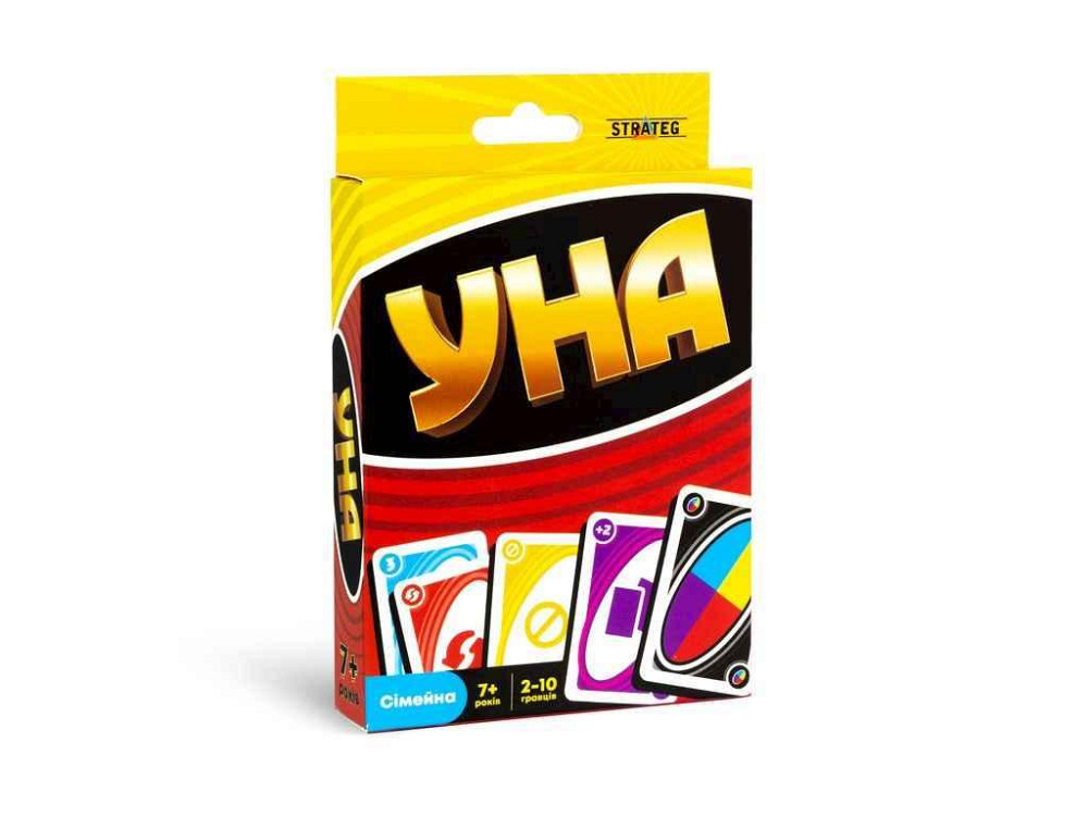 Настольная игра УНА classic карточная на украинском языке 30447 ТМ STRATEG Киев - изображение 1
