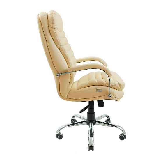 Офісне крісло керівника Richman Valencia Хром M1 Tilt Бежевий Дніпро