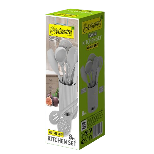 Набір кухонного приладдя 8 предметів сірий MR-1542-GREY Maestro Житомир