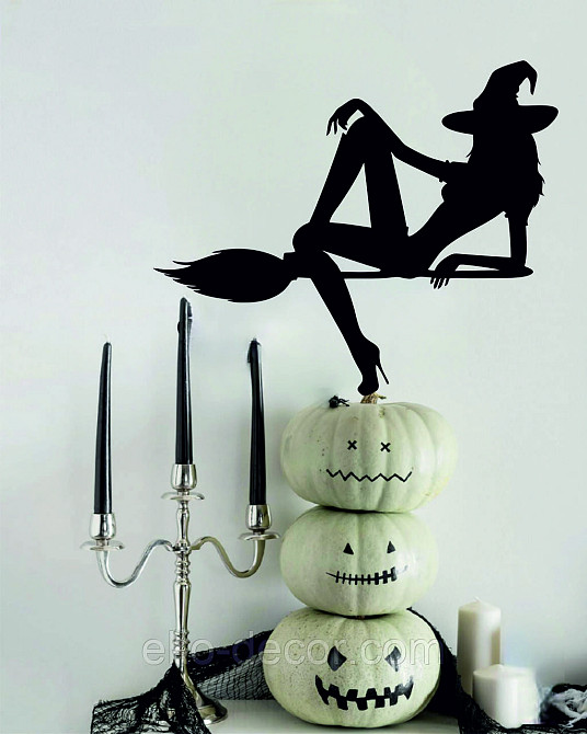 Декоративное настенное Панно «Ведьма на метле», Декор на стену Киев - изображение 3
