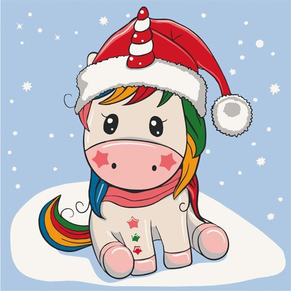 Картина за номерами ArtCraft Єдиноріжка в капелюсі 30х30 см (15555-AC) Харьков - изображение 1