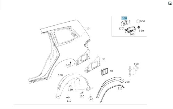 Mercedes-Benz  A1667570106 Кришка лючка бензобака обламане кріплення GL/GLS X166 Одеса