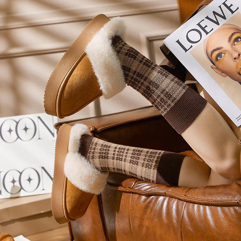 Жіночі пухнасті зимові капці на платформі Platform 36-37 розмір взуття Вінниця - фото 5