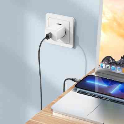 Дата кабель USB 2.0 AM to Lightning 1.0m 2.4A nylon BX87 black BOROFONE (6974443389005) Вінниця