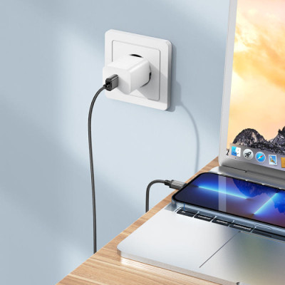 Дата кабель USB 2.0 AM to Lightning 1.0m 2.4A nylon BX87 black BOROFONE (6974443389005) Вінниця - фото 6