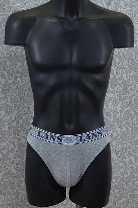 Труси чоловічі бавовна Спорт (2 шт.) Lans 03/034 XL, Сірий Київ - фото 1