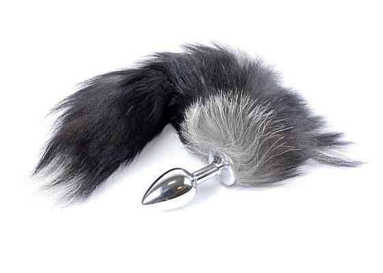 Анальна пробка - Fox Tail Black 2XL Sex Aura Київ