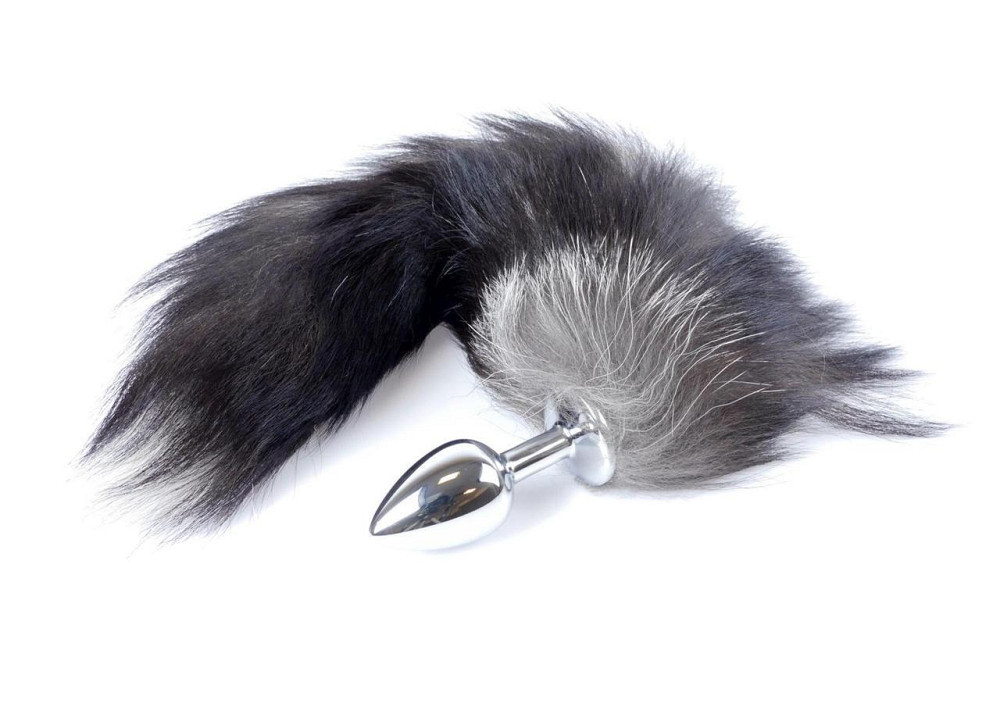 Анальна пробка - Fox Tail Black 2XL Sex Aura Київ - фото 4
