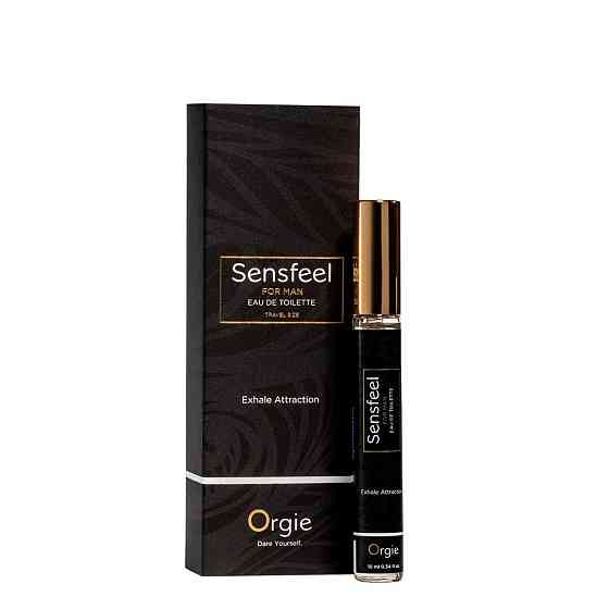 Чоловічі парфуми з феромонами Orgie – Sensfeel for Man Travel Size (10 мл), цитрусово-деревний аромат Sex Aura Київ