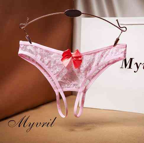 Еротичні трусики з розрізом 42 рожевий Київ