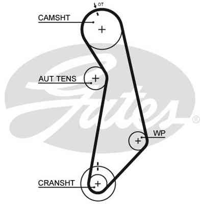 Ремінь ГРМ Gates 5489XS Вінниця