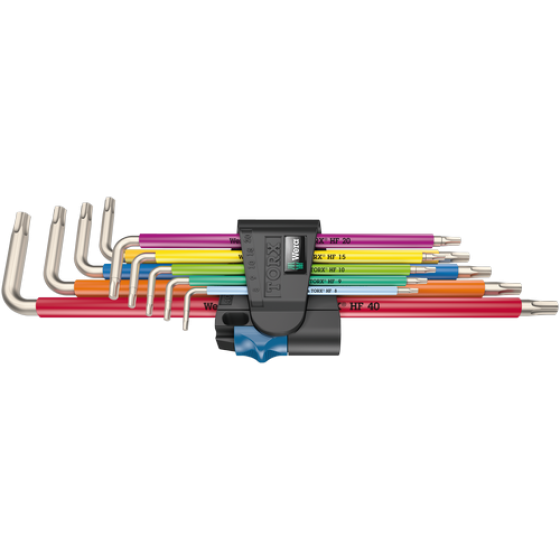 Набор цветных шестигранных ключей нержавейка с наконечником Torx 9 шт Wera 05022689001 Одесса