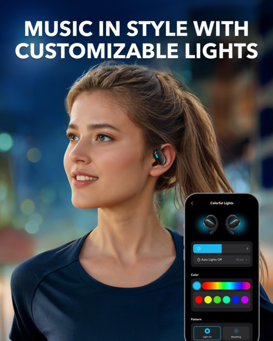 Беспроводные наушники Anker Soundcore V20i Black открытые Bluetooth 5.4 спортивные влагозащищенные наушники с BassUp Киев - изображение 7