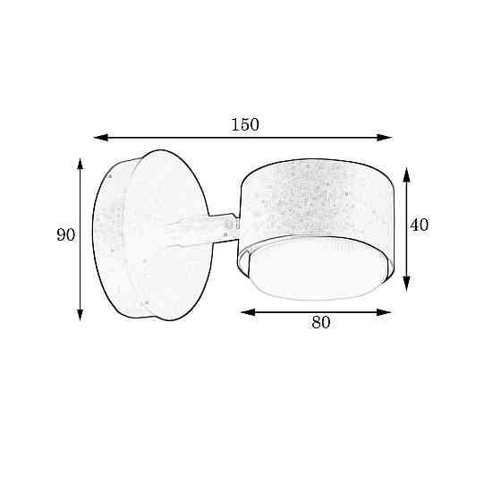 Настінний світильник MSK Electric Copter бра на один плафон GX53 антична мідь NL 80400-1 CP Одеса