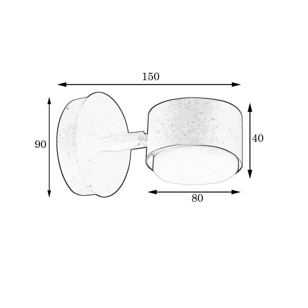 Настінний світильник MSK Electric Copter бра на один плафон GX53 антична мідь NL 80400-1 CP Одеса - фото 4
