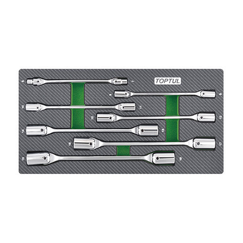 Набір ключів шарнірних 6-19 мм 7 од. (в ложементі, тип А) TOPTUL GEA0703 Одеса - фото 1