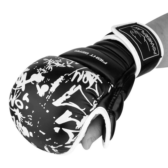 Рукавички для Karate PowerPlay 3092KRT Чорні-Білі XL Кам'янське - фото 1
