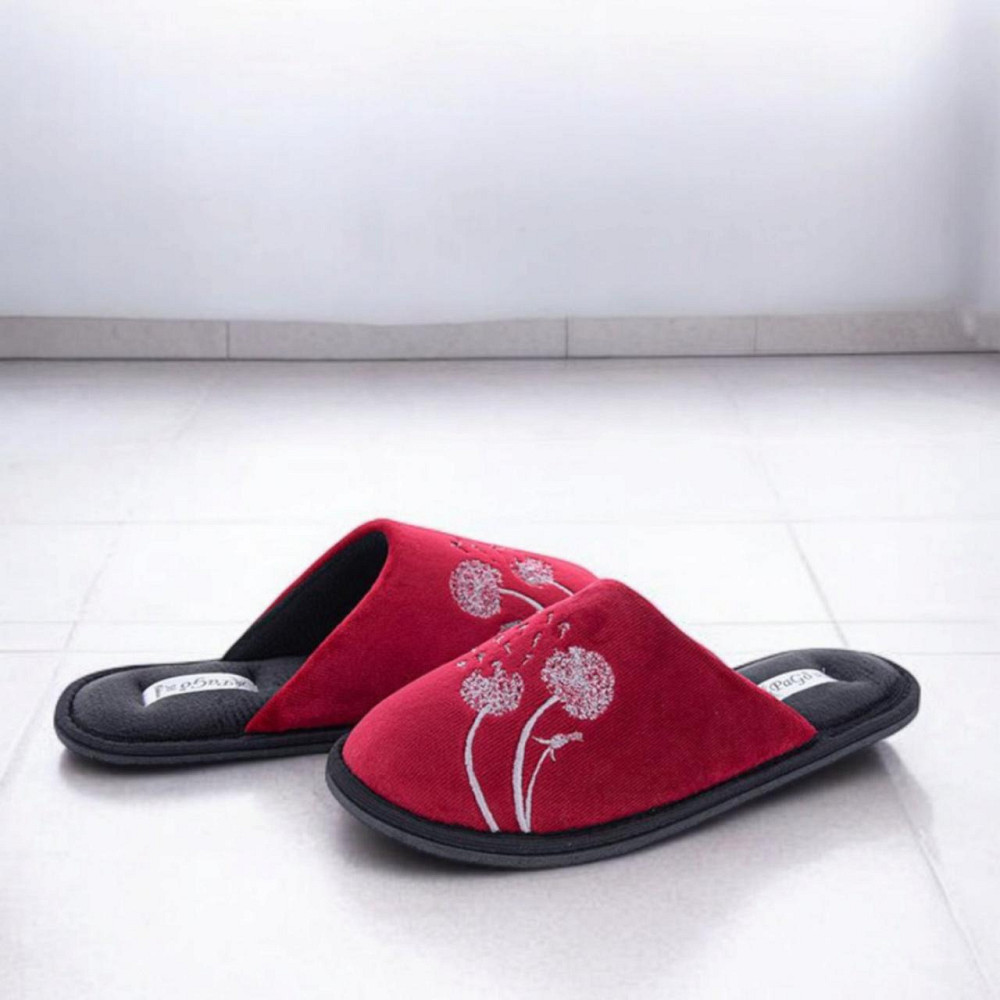 Домашние тапочки комнатные женские красные Pago одуванчики 37 Одесса - изображение 1