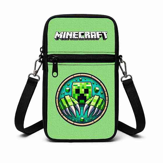 Сумка-чехол для телефона Minecraft детская через плечо, водонепроницаемая мини-сумка (4796) Киев