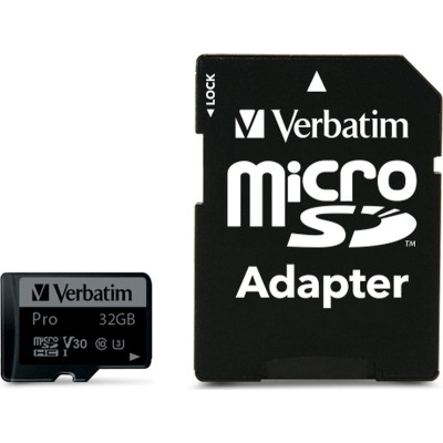 Карта памяти Verbatim 32GB microSDXC class 10 UHS-III PRO (47041) Винница - изображение 1