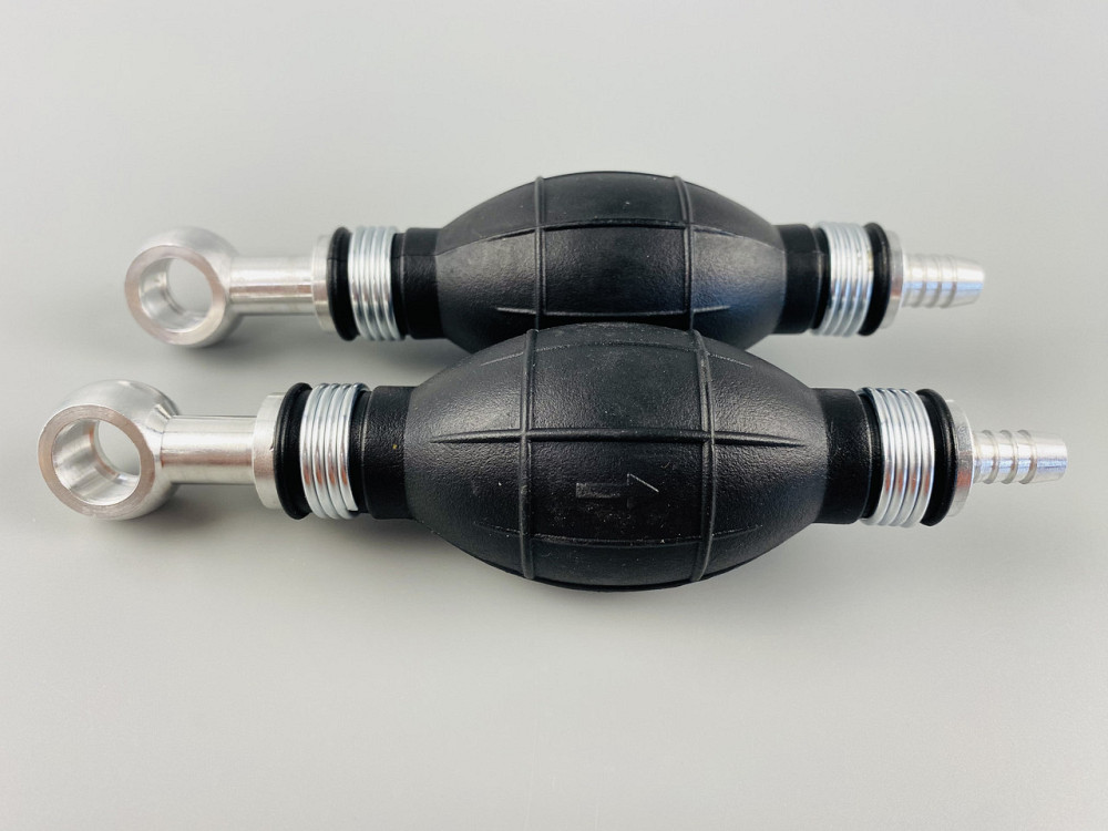 Ручний насос для перекачування рідини з клапаном масло-бензостійка гума алюмінієві наконечники d = 10 мм/d=14 м Мукачево - фото 4