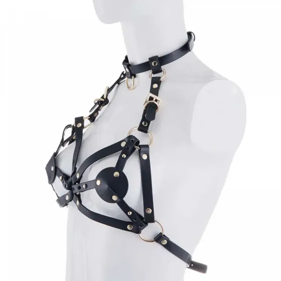 Портупея на груди LOCKINK SEVANDA Queen Chest Harness with Removable Bra Львів