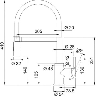 Змішувач Franke Lina Semi Pro (115.0725.838) Вінниця - фото 6