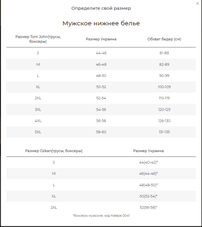 Сімейні чоловічі труси Ozkan 0041 XXL, Меланж Київ