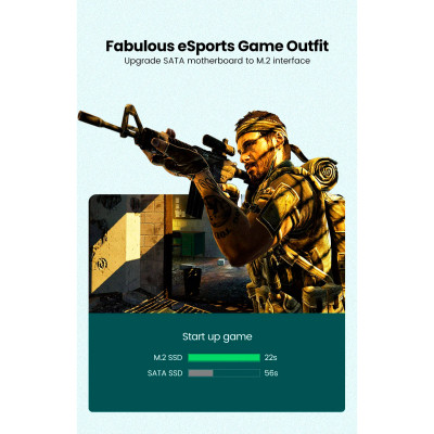 Контролер Ugreen PCI-E 3.0 for SSD M.2 NVMe + M.2 NGFF CM302 (70504) Вінниця - фото 7