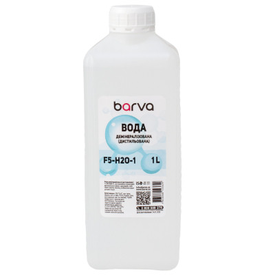 Чистящая жидкость Barva Distilled, Bottle, 1л F5-H2O-1 (CS-BAR-H2OD-1) Винница - изображение 1