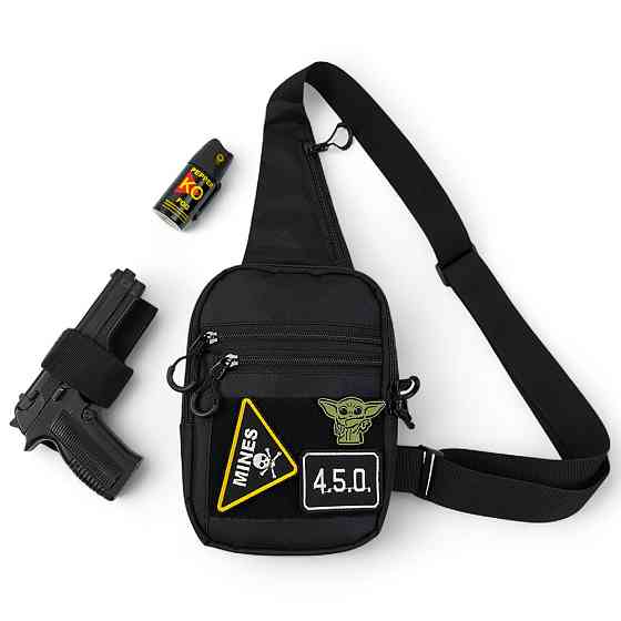 Чоловіча сумка рюкзак слінг, Чоловіча тактична армійська нагрудна сумка натовська тактична XH-95 Івано-Франківськ