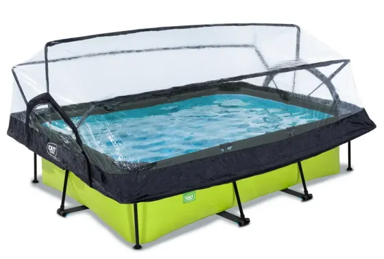 Басейн EXIT з куполом 220х150х65 см в кольорі Lime Київ