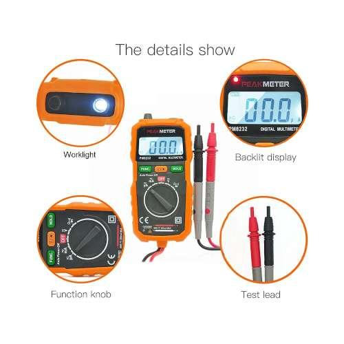 Мультиметр портативний цифровий PROTESTER PM8232 Одеса - фото 6